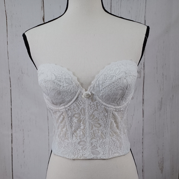 Frederick's of Hollywood Other - Vtg 80S Fredericks Of Hollywood  Lace Corset Top Bra 36C